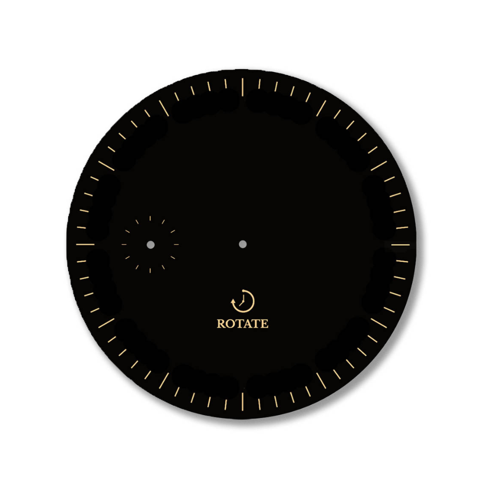 Black & Gold Minimalist Dial