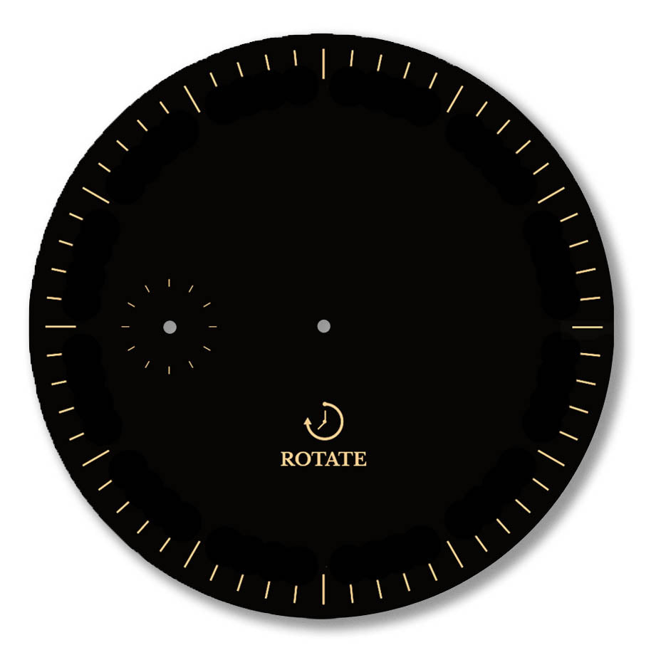 Black & Gold Minimalist Dial